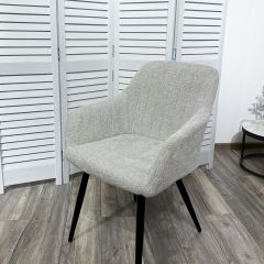 Стул BRANDY WZ2042-19 галечный серый фактурный велюр/ черный каркас М-City в Заводоуковске - zavodoukovsk.mebel24.online | фото 5