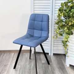 Стул CHILLI-Q SQUARE Oracul 795 Синий, экокожа PU / черный каркас, М-City в Заводоуковске - zavodoukovsk.mebel24.online | фото 6