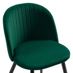 Стул на металлокаркасе Gabi 1 dark green / black в Заводоуковске - zavodoukovsk.mebel24.online | фото 5