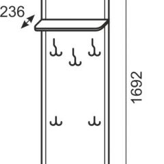 Вешалка настенная Венеция 24 бодега в Заводоуковске - zavodoukovsk.mebel24.online | фото 2