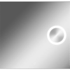 Зеркало Cosmo 100 alum (линза) с подсветкой Sansa (SCL1026Z) в Заводоуковске - zavodoukovsk.mebel24.online | фото 1