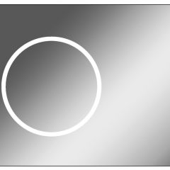 Зеркало Eclipse 90 black с подсветкой Sansa (SE1031Z) в Заводоуковске - zavodoukovsk.mebel24.online | фото