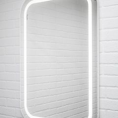 Зеркало Elis 100 white с подсветкой Sansa (SEe1045Z) в Заводоуковске - zavodoukovsk.mebel24.online | фото 3