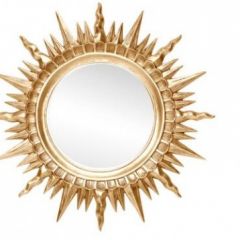 Зеркало круглое золото (1810(1) в Заводоуковске - zavodoukovsk.mebel24.online | фото 1