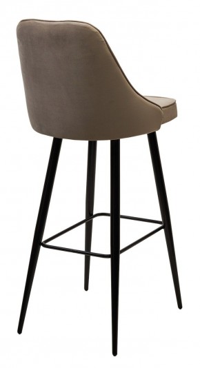 Барный стул NEPAL-BAR БЕЖЕВЫЙ #5, велюр/ черный каркас (H=78cm) М-City в Заводоуковске - zavodoukovsk.mebel24.online | фото 2