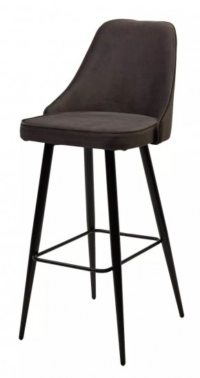 Барный стул NEPAL-BAR ГРАФИТ #14, велюр/ черный каркас (H=78cm) М-City в Заводоуковске - zavodoukovsk.mebel24.online | фото 1