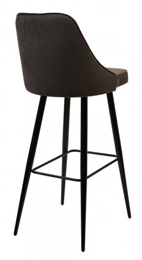 Барный стул NEPAL-BAR ГРАФИТ #14, велюр/ черный каркас (H=78cm) М-City в Заводоуковске - zavodoukovsk.mebel24.online | фото 2