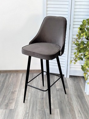 Барный стул NEPAL-BAR ГРАФИТ #14, велюр/ черный каркас (H=78cm) М-City в Заводоуковске - zavodoukovsk.mebel24.online | фото 5