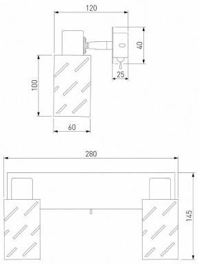 Бра Eurosvet Fente 20090/2 белый/хром в Заводоуковске - zavodoukovsk.mebel24.online | фото 5