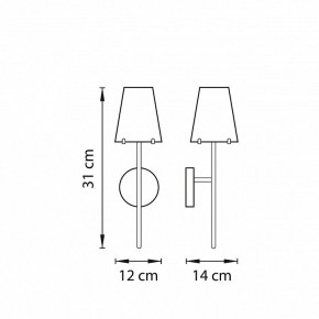 Бра Lightstar Diafano 758612 в Заводоуковске - zavodoukovsk.mebel24.online | фото 2