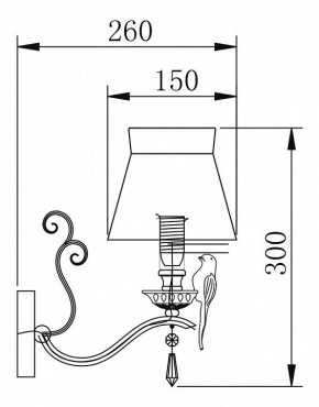 Бра Maytoni Bird ARM013-01-W в Заводоуковске - zavodoukovsk.mebel24.online | фото 2
