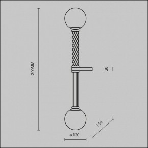 Бра Maytoni Teatro MOD287WL-02BS в Заводоуковске - zavodoukovsk.mebel24.online | фото 2