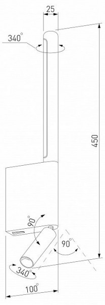 Бра с подсветкой Elektrostandard Sarca a066402 в Заводоуковске - zavodoukovsk.mebel24.online | фото 4