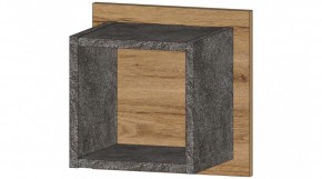 ДАЛЛАС Полка квадрат (цемент темный) в Заводоуковске - zavodoukovsk.mebel24.online | фото