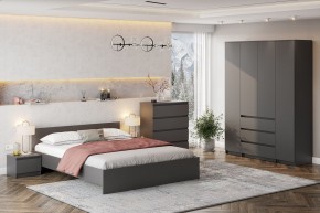 ДЕНВЕР Тумба прикроватная (Графит серый) в Заводоуковске - zavodoukovsk.mebel24.online | фото 4