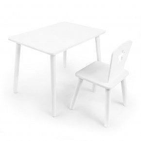 Детский комплект стол и стул «Звезда» Rolti Baby (белый/белый, массив березы/мдф) в Заводоуковске - zavodoukovsk.mebel24.online | фото