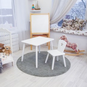 Детский комплект стол и стул «Звезда» Rolti Baby (белый/белый, массив березы/мдф) в Заводоуковске - zavodoukovsk.mebel24.online | фото 2