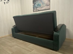 Диван Престиж-16 (НПБ+МДФ) велюр Sensey bottle green в Заводоуковске - zavodoukovsk.mebel24.online | фото 2