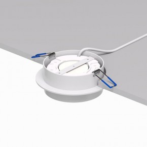 DK2090-WH Встраиваемый светильник FLAT, IP 20, до 15 Вт, GX53, LED, белый, алюминий в Заводоуковске - zavodoukovsk.mebel24.online | фото 3