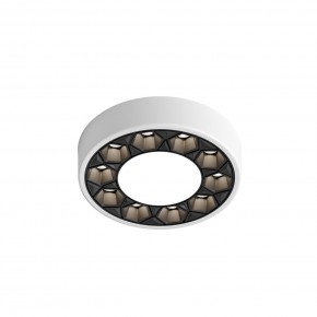 DK2440-WB Встраиваемый светильник DUAL 5+5 Вт, LED 4000K, IP 20, d90mm, белый/черный, алюминий/акрил в Заводоуковске - zavodoukovsk.mebel24.online | фото 4