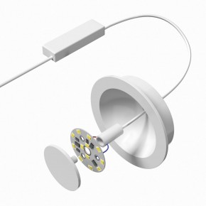 DK2700-WH Встраиваемый светильник, IP 20, 7 Вт, LED 3000, белый, алюминий в Заводоуковске - zavodoukovsk.mebel24.online | фото 5