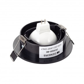 DK3020-BK Встраиваемый светильник, IP 20, 10 Вт, GU5.3, LED, черный, пластик в Заводоуковске - zavodoukovsk.mebel24.online | фото 3