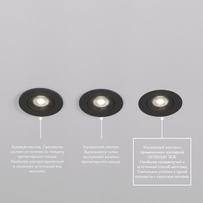 DK3020-BK Встраиваемый светильник, IP 20, 10 Вт, GU5.3, LED, черный, пластик в Заводоуковске - zavodoukovsk.mebel24.online | фото 6