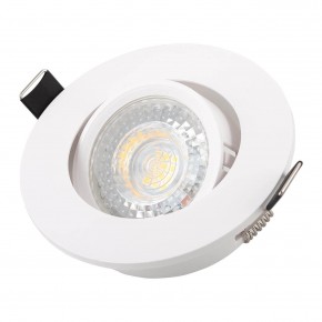 DK3020-WH Встраиваемый светильник, IP 20, 10 Вт, GU5.3, LED, белый, пластик в Заводоуковске - zavodoukovsk.mebel24.online | фото 2