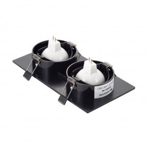 DK3022-BK Встраиваемый светильник, IP 20, 10 Вт, GU5.3, LED, черный, пластик в Заводоуковске - zavodoukovsk.mebel24.online | фото 3