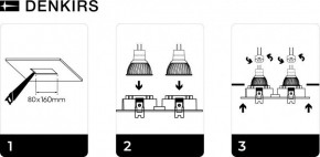 DK3022-WH Встраиваемый светильник, IP 20, 10 Вт, GU5.3, LED, белый, пластик в Заводоуковске - zavodoukovsk.mebel24.online | фото 6