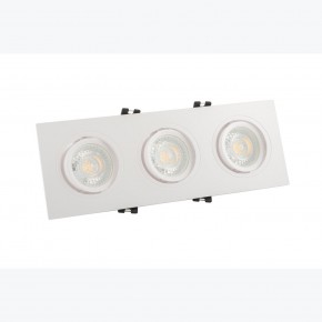 DK3023-WH Встраиваемый светильник, IP 20, 10 Вт, GU5.3, LED, белый, пластик в Заводоуковске - zavodoukovsk.mebel24.online | фото 2