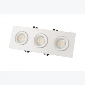 DK3023-WH Встраиваемый светильник, IP 20, 10 Вт, GU5.3, LED, белый, пластик в Заводоуковске - zavodoukovsk.mebel24.online | фото 3