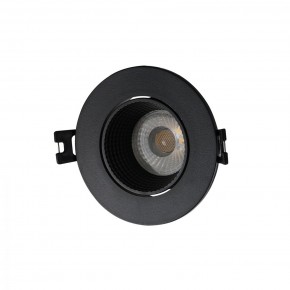 DK3061-BK Встраиваемый светильник, IP 20, 10 Вт, GU5.3, LED, черный/черный, пластик в Заводоуковске - zavodoukovsk.mebel24.online | фото 1