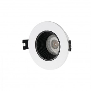 DK3061-WH+BK Встраиваемый светильник, IP 20, 10 Вт, GU5.3, LED, белый/черный, пластик в Заводоуковске - zavodoukovsk.mebel24.online | фото 1