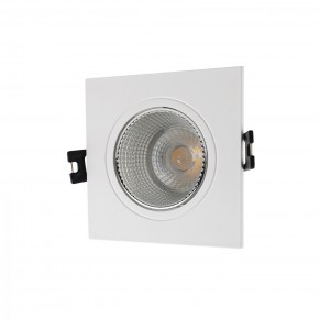 DK3071-WH+CH Встраиваемый светильник, IP 20, 10 Вт, GU5.3, LED, белый/хром, пластик в Заводоуковске - zavodoukovsk.mebel24.online | фото