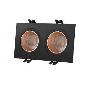 DK3072-BBR Встраиваемый светильник, IP 20, 10 Вт, GU5.3, LED, черный/бронзовый, пластик в Заводоуковске - zavodoukovsk.mebel24.online | фото 1