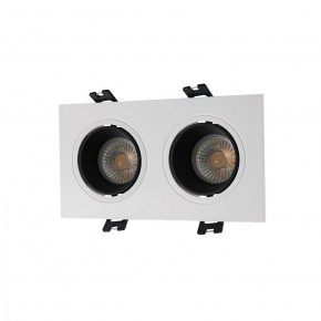 DK3072-WH+BK Встраиваемый светильник, IP 20, 10 Вт, GU5.3, LED, белый/черный, пластик в Заводоуковске - zavodoukovsk.mebel24.online | фото 1