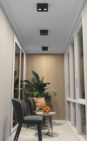 DK3085-BK+CH Светильник накладной IP 20, 10 Вт, GU5.3, LED, черный/хром, пластик в Заводоуковске - zavodoukovsk.mebel24.online | фото 2