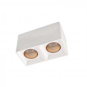 DK3085-WH+BR Светильник накладной IP 20, 10 Вт, GU5.3, LED, белый/бронзовый, пластик в Заводоуковске - zavodoukovsk.mebel24.online | фото 1