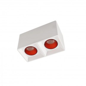 DK3085-WH+RD Светильник накладной IP 20, 10 Вт, GU5.3, LED, белый/красный, пластик в Заводоуковске - zavodoukovsk.mebel24.online | фото 1