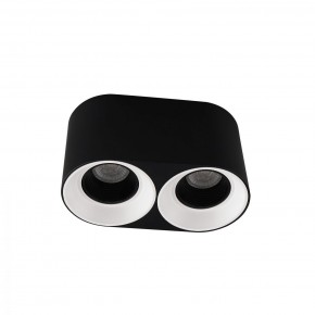 DK3096-BW+BK Светильник накладной IP 20, 10 Вт, GU5.3, LED, черно-белый/черный, пластик в Заводоуковске - zavodoukovsk.mebel24.online | фото