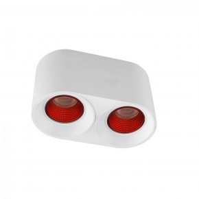 DK3096-WH+RD Светильник накладной IP 20, 10 Вт, GU5.3, LED, белый/красный, пластик в Заводоуковске - zavodoukovsk.mebel24.online | фото 1