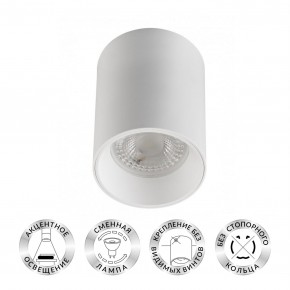 DK3110-WH Светильник накладной IP 20, 10 Вт, GU5.3, LED, белый, пластик в Заводоуковске - zavodoukovsk.mebel24.online | фото 1