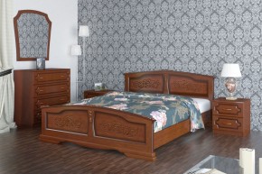 ЕЛЕНА Кровать из массива (Орех) в Заводоуковске - zavodoukovsk.mebel24.online | фото