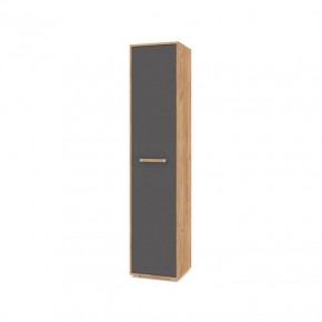 ФЛОРИДА Ф11 Шкаф-пенал (дуб золотой/графит) в Заводоуковске - zavodoukovsk.mebel24.online | фото