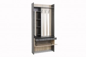 ГРЕТТА Прихожая (дуб сонома/ясень черный) в Заводоуковске - zavodoukovsk.mebel24.online | фото 9