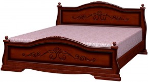 КАРИНА-1 Кровать из массива 1600 (Орех) в Заводоуковске - zavodoukovsk.mebel24.online | фото