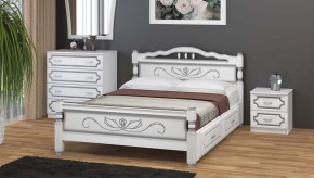 КАРИНА-5 Кровать из массива 1200 с 2-мя ящиками в Заводоуковске - zavodoukovsk.mebel24.online | фото 1