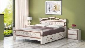 КАРИНА-5 Кровать из массива 1200 с 2-мя ящиками в Заводоуковске - zavodoukovsk.mebel24.online | фото 2