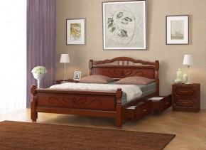 КАРИНА-5 Кровать из массива 1200 с 2-мя ящиками в Заводоуковске - zavodoukovsk.mebel24.online | фото 3